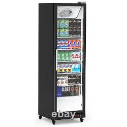 12.7 Cu. Ft Commercial Beverage Display Refrigerator With Glass Door and Lighting