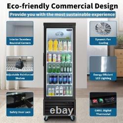 19 Cu. Ft Commercial Display Refrigerator Glass Door Merchandising Refrigeration