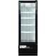21 5/8 Black Swing Glass Door Merchandiser Refrigerator with LED Lighting