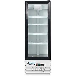 21 5/8 White Swing Glass Door Merchandiser Refrigerator with LED Lighting