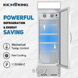 22 Commercial Glass Door Merchandiser Refrigerator Beverage Display Cooler ETL