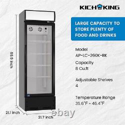 23 11 cu. Ft Commercial Single Door Refrigerator Merchandiser Refrigerator