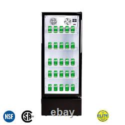 23.5'' Merchandiser Refrigerator 11 Cu. Ft. Beverage Cooler 1 Door LED