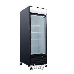 27'' Commercial Glass Door Freezer Merchandiser Frozen Display 19.2 Cu. Ft ETL