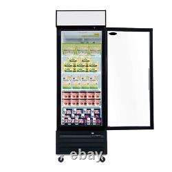 27'' Commercial Glass Door Freezer Merchandiser Frozen Display 19.2 Cu. Ft ETL