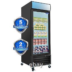 27'' Commercial Glass Door Freezer Merchandiser Frozen Display 19.2 Cu. Ft ETL