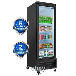 28'' Commercial Display Glass 1 Door Merchandiser Refrigerator with LED Lighting