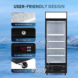 28 ETL Commercial Merchandiser 22.4 CF Glass Door Cooler Display Refrigerator