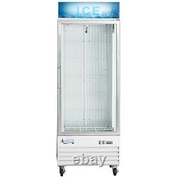 31 White Indoor Glass Door Ice Merchandiser