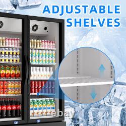 39 Commercial 2 Glass Doors Merchandiser Refrigerator Display Cooler 17.1 Cu. Ft