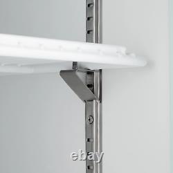40 White Sliding Glass Door Merchandiser Refrigerator with LED Lighting