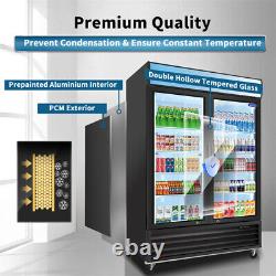 44.7 Cu. Ft 2-Door Commercial Refrigerator Display Merchandising Refrigeration