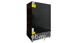 48 in. W 34 cu. Ft. Merchandising Glass Slide Door Refrigerator, Black