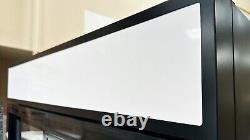 48 in. W 34 cu. Ft. Merchandising Glass Slide Door Refrigerator, Black