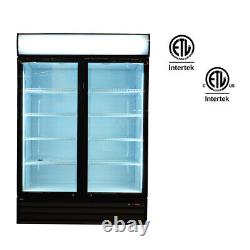 52.4 Double Swing Door Merchandiser Refrigerator 42 cu. Ft /1189 L Restaurant Re