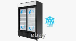 53 Commercial Merchandiser ETL Sliding Door Cooler Display Refrigerator 37 CF