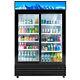 53 ETL Commercial Merchandiser 2 Glass Door Cooler Display Refrigerator 37 CF