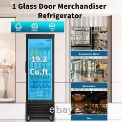 5Pcs 19 C Commercial Display Refrigerator Glass Door Merchandising Refrigeration