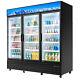 72 Commercial Merchandiser 3 Glass Door Cooler ETL Display Refrigerator 72.4-CF