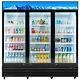 72 ETL Commercial Merchandiser 3 Glass Door Cooler Display Refrigerator 72.4 CF