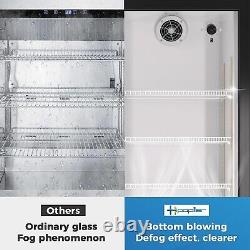 8 Cu. Ft Commercial Glass Door Merchandiser Beverage Refrigerator Display Cooler