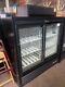 9 True Gdm-41sl-48-hc-ld Blk 2 Glass Door Refrigerated Merchandiser