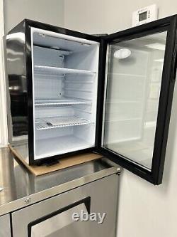 Atosa CTD-3 Countertop Glass Door Merchandising Refrigerator Black