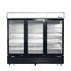 Atosa MCF8724GR, 3 GLASS Door REFRIGERATOR WITH 5 YEARS PARTS & LABOR