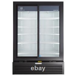 Beverage-Air 54 Black Refrigerated Sliding Glass Door Merchandiser