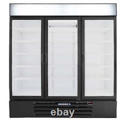 Beverage-Air 75 Black Refrigerated Glass Door Merchandiser