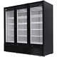 Beverage-Air 79 Black Refrigerated Swing Glass Door Merchandiser with LED Light