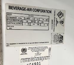 Beverage Air CRG48-1 2-Door USED Merchandiser Glass Door Cooler Refrigerator