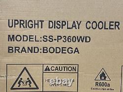 Bodega SS-P360WD 12.5 Cu. Ft Commercial Upright Display Merchandiser Refrigerator