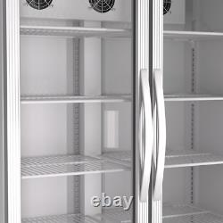Commercial 2 Glass Doors Merchandiser Refrigerator Display Beverage 39 Cu. Ft NEW