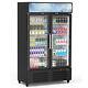 Commercial Display Refrigerator 2 Door 26.2 Cu. Ft Merchandiser Beverage Cooler