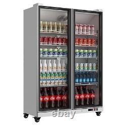 Commercial Display Refrigerator Upright Merchandiser Beverage Cooler 28 Cu. Ft