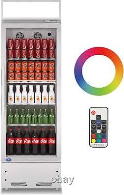 Commercial Glass Door Beverage Refrigerator Cooler Merchandiser 11 CF Store Bar