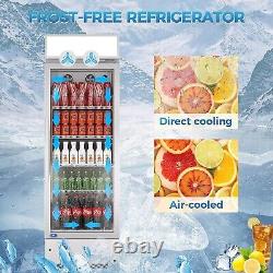Commercial Glass Door Merchandiser Upright Refrigerator Display Cooler 17 Cu. Ft