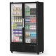 Commercial Glass Door Merchandiser Upright Refrigerator Display Cooler 25.5Cu. Ft