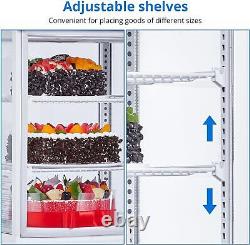 Commercial Glass Door Refrigerator Cooler Food Display Merchandiser Bar 2.1Cu. FT