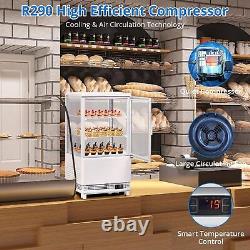 Commercial Glass Door Refrigerator Cooler Food Display Merchandiser Bar 2.1Cu. FT
