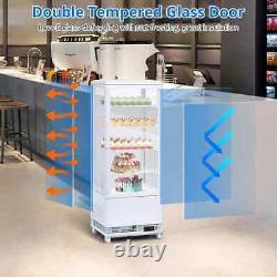 Commercial Glass Door Refrigerator Cooler Food Display Merchandiser Bar 3.5Cu. FT