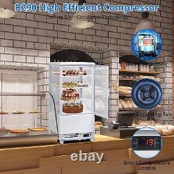 Commercial Glass Door Refrigerator Food Display Merchandiser Bar 2.8 Cu. Ft Cools