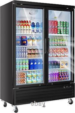 Commercial Merchandiser Glass Door Refrigerator Cooler Soda Beverage Display Bar