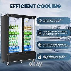 Commercial Merchandiser Glass Door Refrigerator Cooler Soda Beverage Display Bar