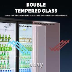 Commercial Merchandiser Glass Door Refrigerator Cooler Soda Beverage Display Bar