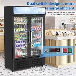 Commercial Refrigerator Display Cabinet Glass Door Display Refrigerator Double G