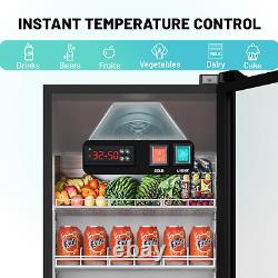 Commercial Refrigerator Display Cooler Glass Door Merchandiser Beverage 12 Cu. Ft