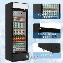 Commercial Refrigerator Glass Door Merchandiser Display Beverage Cooler 8 Cu. Ft