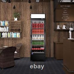 Commercial Refrigerator Single Door Display Beverage Cooler Merchandiser 8 Cu. Ft